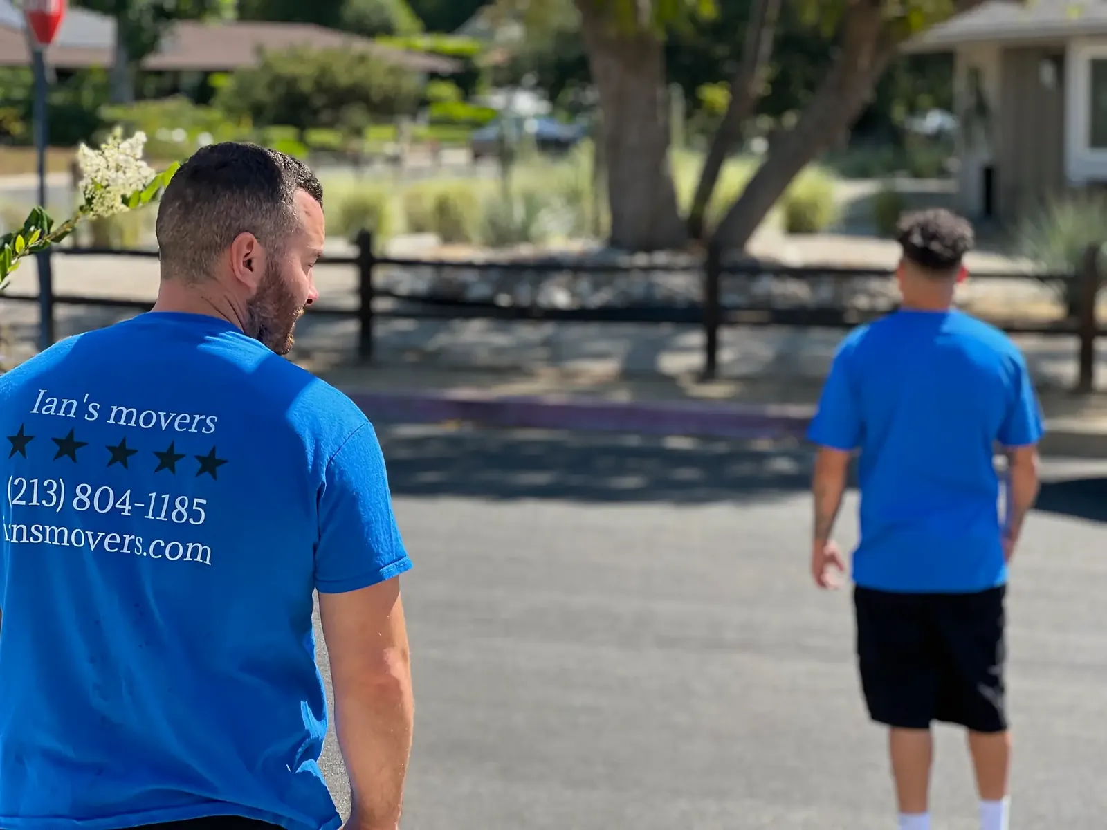 Ian's Movers crew on a residential moving job in Los Angeles